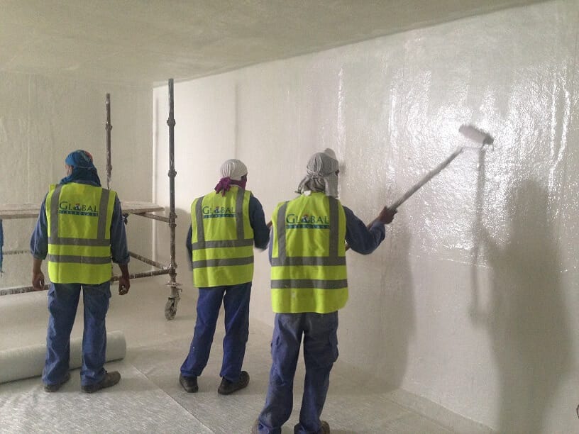 GRP Lamination to Concrete Tanks, Ms Tanks, Sump Pits & Manholes in Dubai UAE