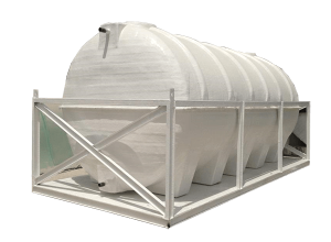 GRP WATER TANK WITH STEEL STRUCTURE